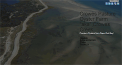 Desktop Screenshot of crowespastureoysterfarm.com